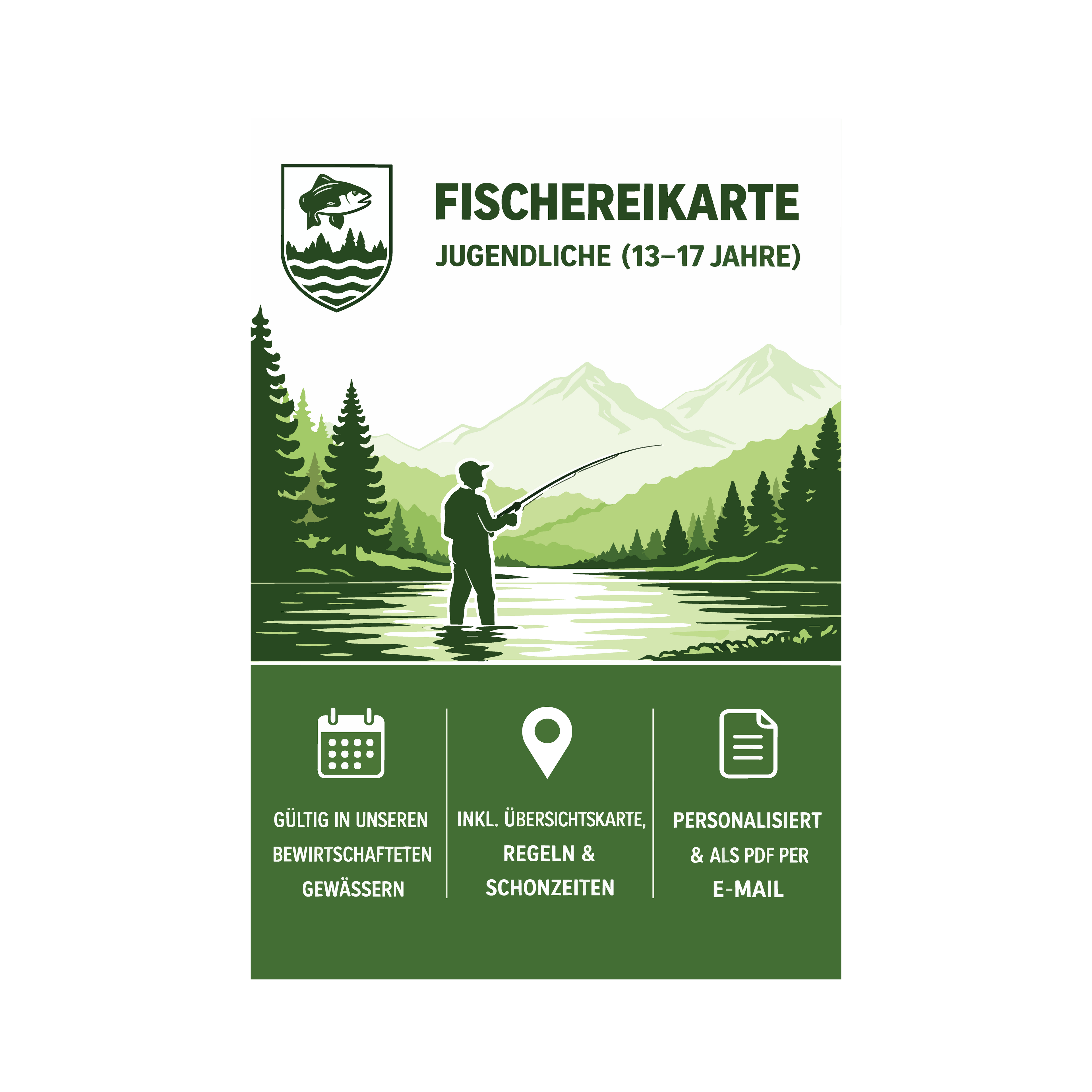 Fischereikarte Jugendliche (13–17 Jahre)