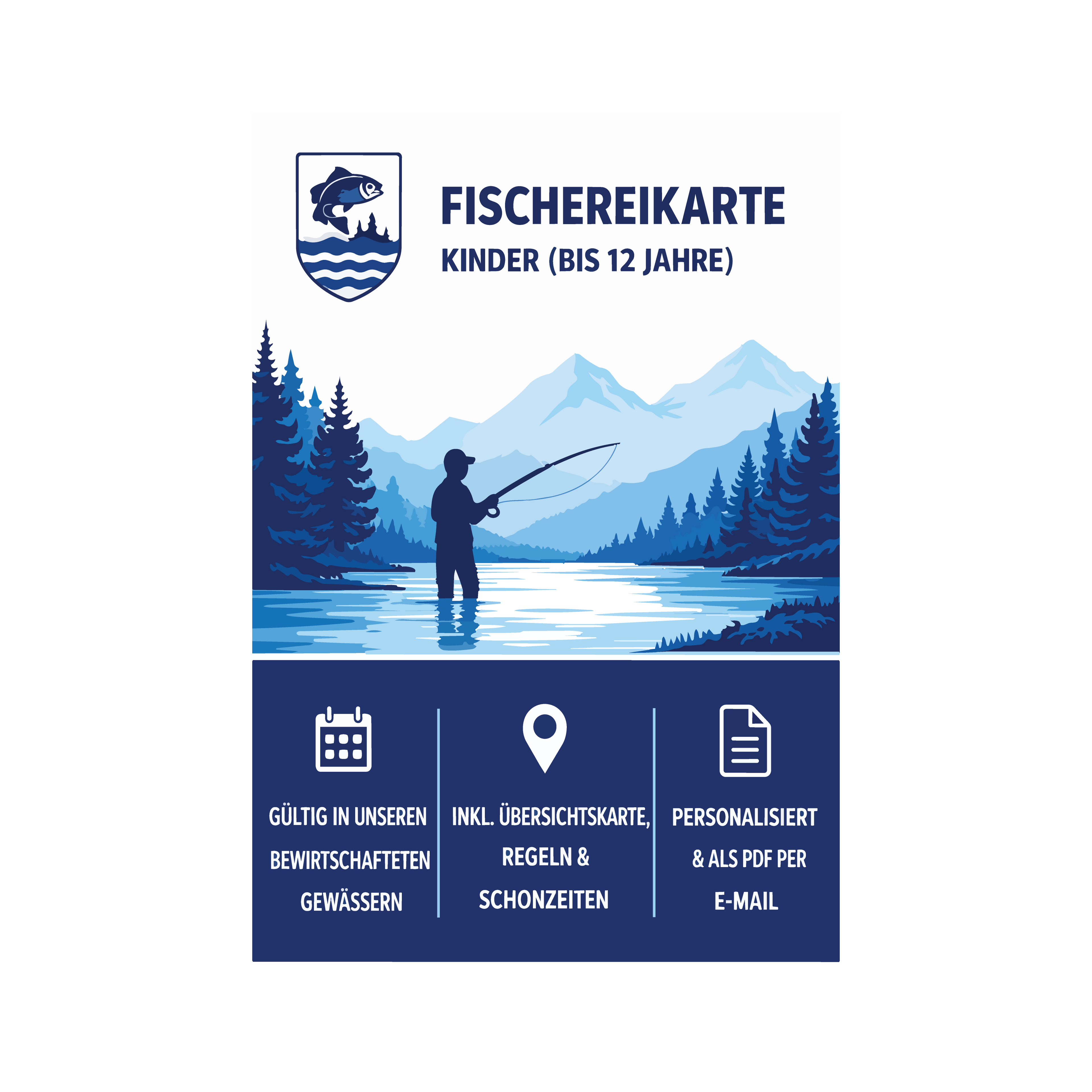 Fischereikarte Kinder (bis 12 Jahre)