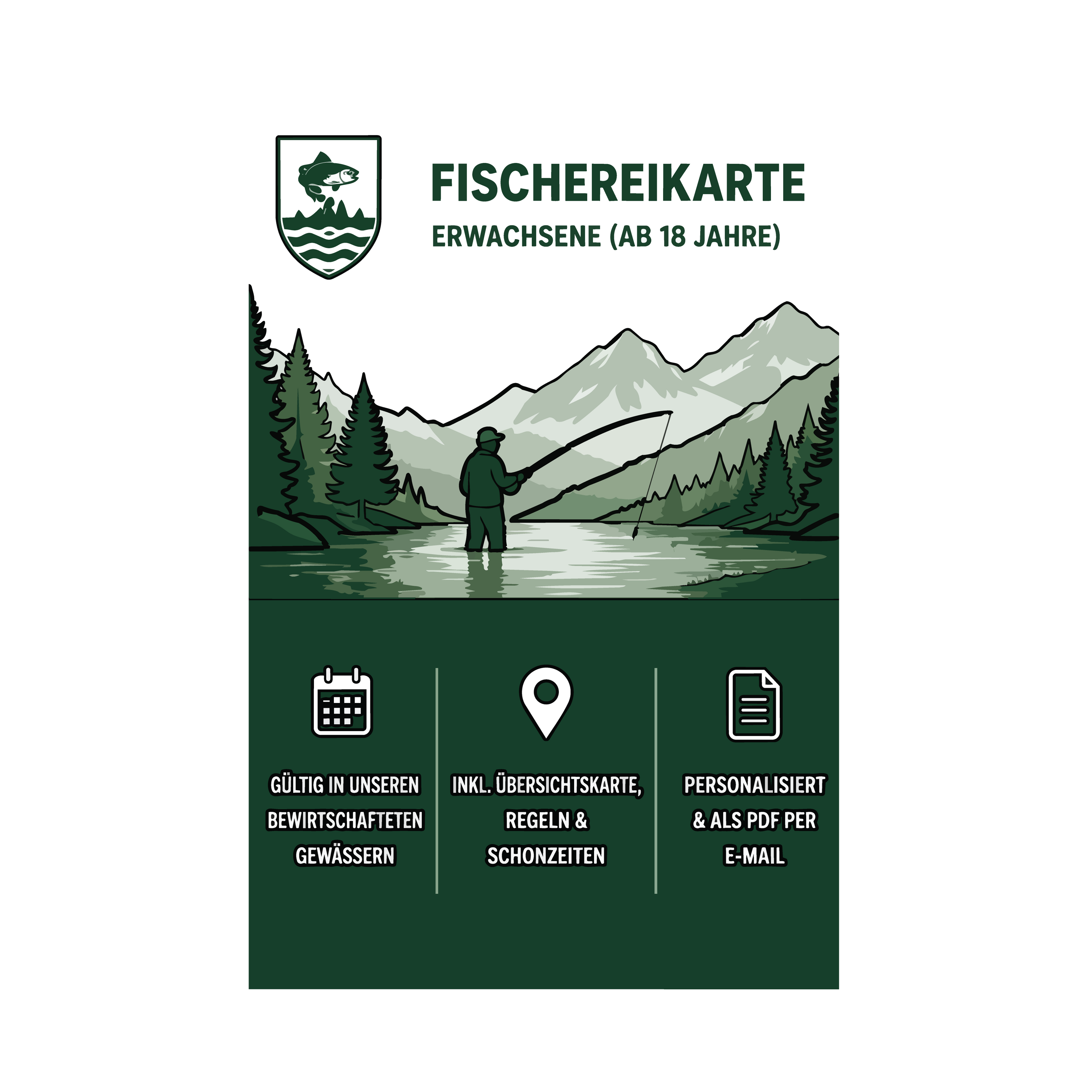 Fischereikarte Erwachsene (ab 18 Jahre)